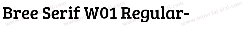 Bree Serif W01 Regular字体转换